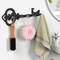 Key Holder Wall Mount, Black Key Organizer Hooks for Wall, Key Rack Entryway Hanger with Screws and Anchors Home Sweet Home Wall Decor Key Chain Hooks